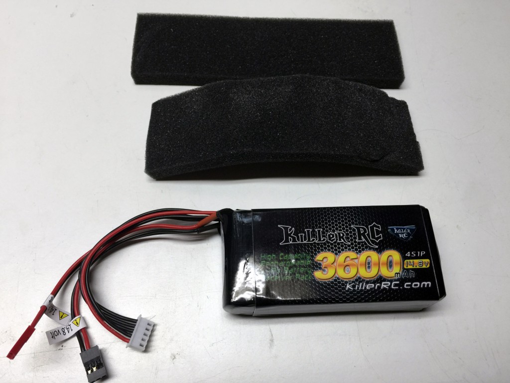 Killer RC 3600mAh 14.8v RX Lipo Battery